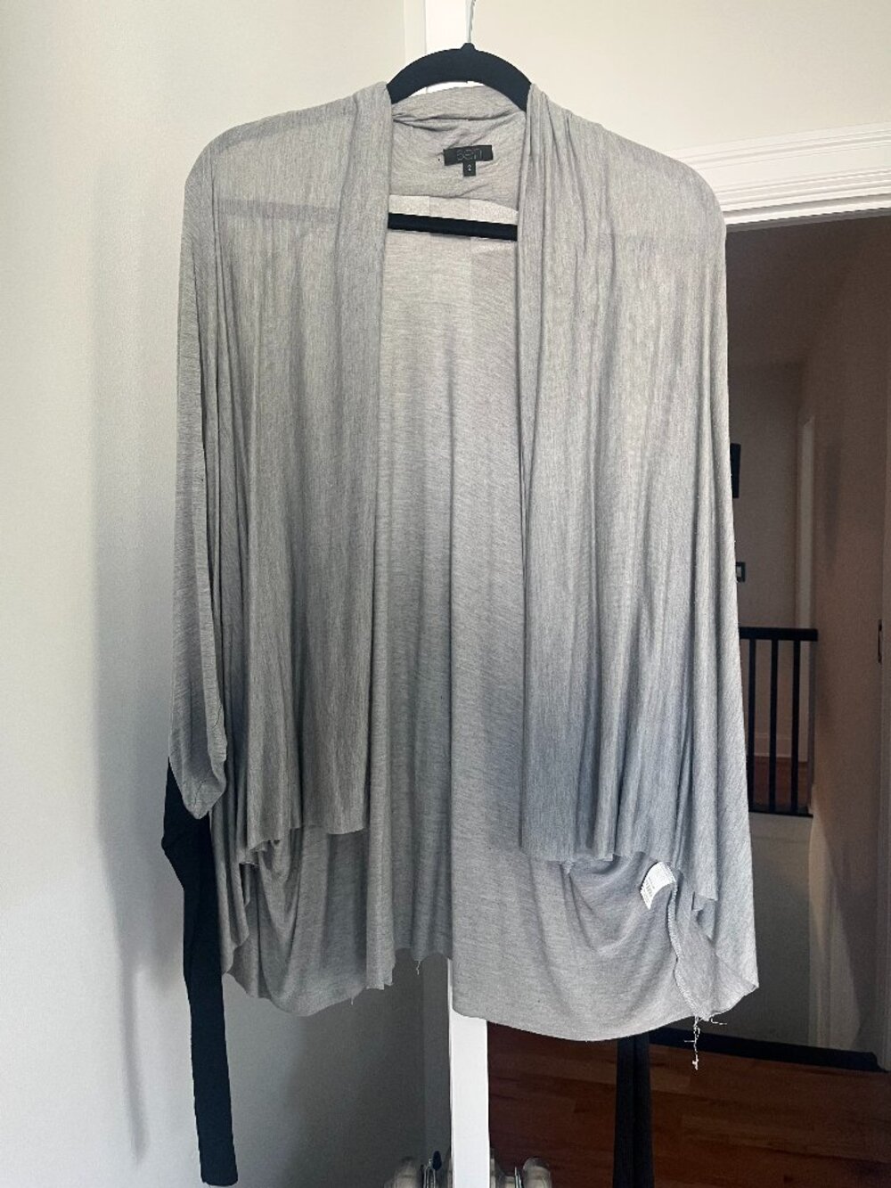 Sen Collection Open Draped Cocoon Cardigan Brand: - Size: 2 (S/M) - Gray